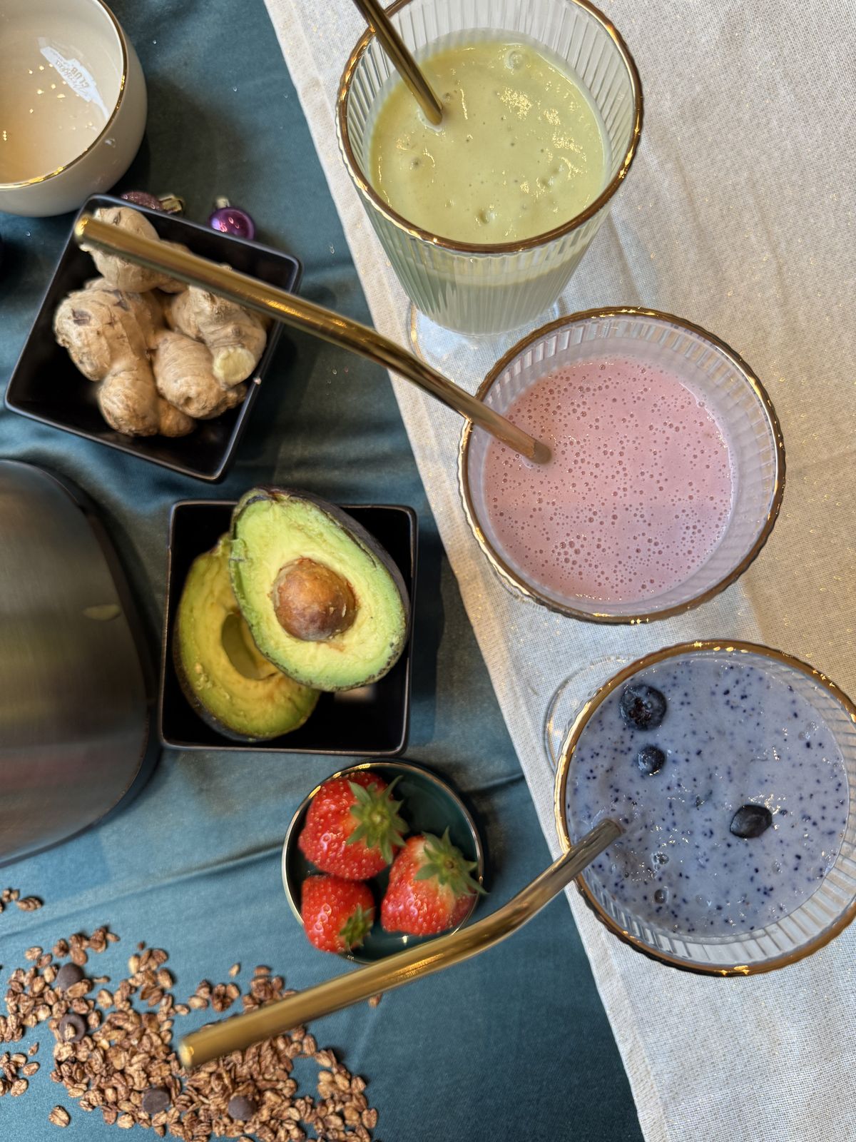 Ingr&eacute;dients frais et smoothies